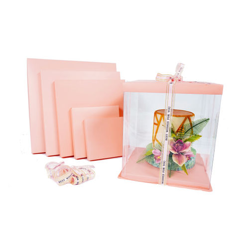 PINK DELUXE CAKE BOX - 30 X 34 CM