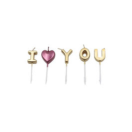 GOLDEN "I LOVE YOU" CANDLES