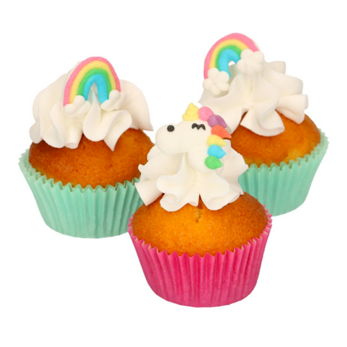 FUNCAKES SUGAR DECORATIONS - UNICORNS AND RAINBOWS