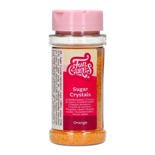 FUNCAKES SUGAR CRYSTALS - ORANGE 80 G