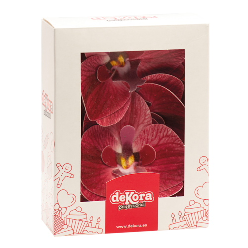 DEKORA WAFER DECORATIONS - BORDEAUX ORCHID