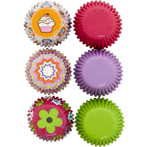 WILTON SET MINI CUPCAKE CAPSULES - MULTI ROSES