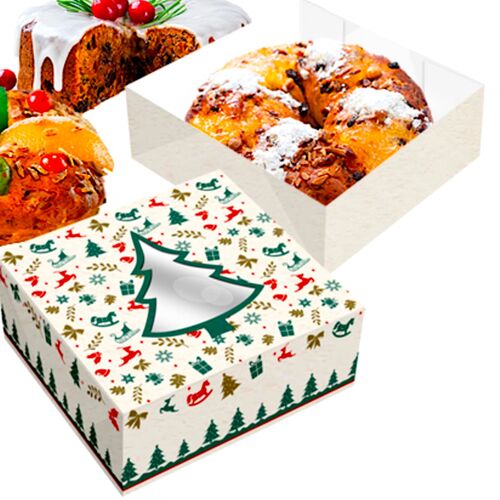 BOX FOR ROSCON DE REYES CHRISTMAS DESIGN - 30 X 7,5 CM