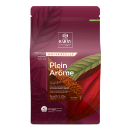 "CACAO BARRY" COCOA POWDER 100% -  "PLEIN AROME" 1 KG