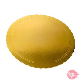 ROUND GOLD  BASE - 24 CM  / 3 MM THICK (10 UNITS)