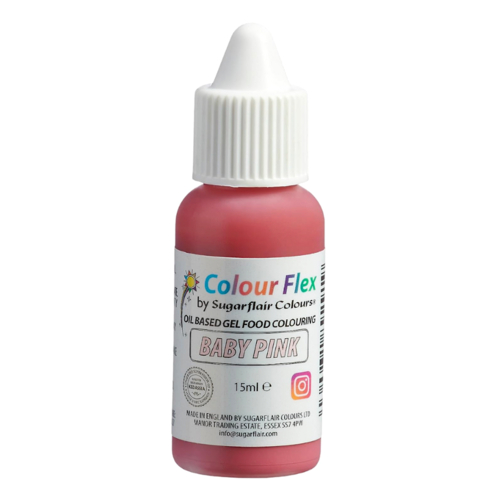 SUGARFLAIR LIPOSOLUBLE DYE "COLOURFLEX" - BABY PINK 15 ML