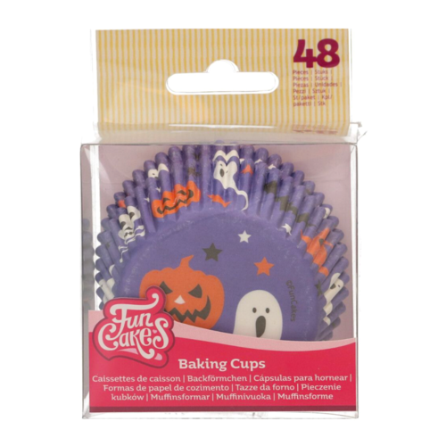 FUNCAKES CUPCAKE CAPSULES - HALLOWEEN (PURPLE)