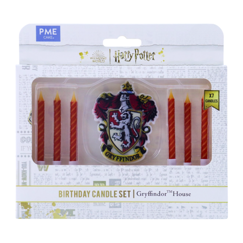 PME BIRTHDAY CANDLE SET - "HARRY POTTER" GRYFFINDOR