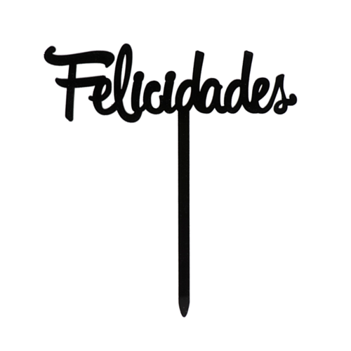 DEKORA CAKE TOPPER - "FELICIDADES"