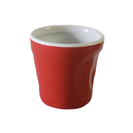 TOP MOKA "CRINKLE CUP" MUG SET - RED