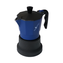 TOP MOKA COFFEE MACHINE - DARK BLUE (1 CUP)