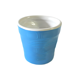 TOP MOKA "CRINKLE CUP" MUG SET - BLUE