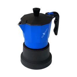 TOP MOKA COFFEE MACHINE - BLUE (1 CUP)