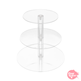 ACRYLIC CUPCAKE STAND - 3 TIERS