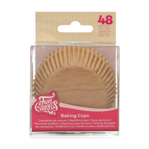 FUNCAKES CUPCAKE CAPSULES - KRAFT BROWN