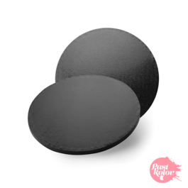 ROUND CAKE DRUM - BLACK 20 CM  / 12 MM THICK