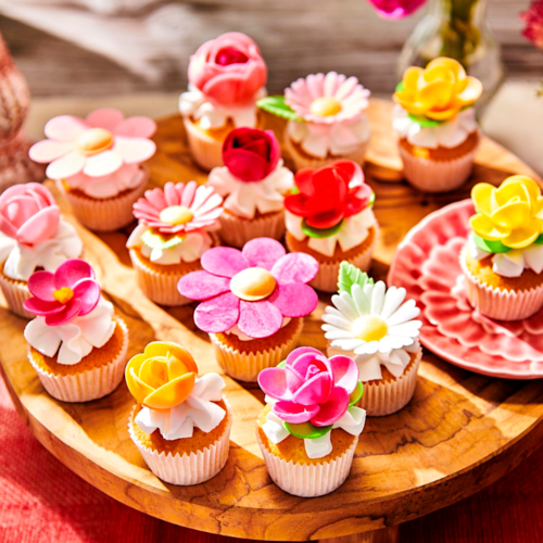 FUNCAKES WAFER PAPER FLOWERS - FRANGIPANIS AND LEAVES