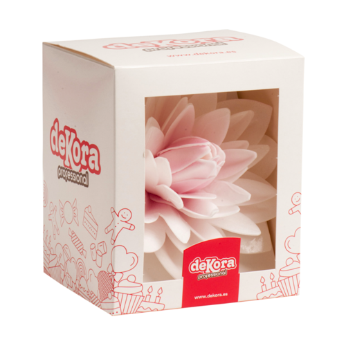 DEKORA GIANT WAFER FLOWER - DAHLIA (PINK)