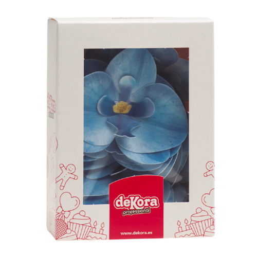 DEKORA WAFER FLOWERS - BLUE ORCHID