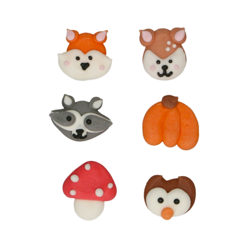 FUNCAKES SUGAR DECORATIONS - ANIMALS OF THE FOREST