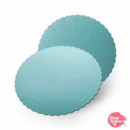 ROUND CAKE BOARD - BLUE 25 CM  / 3 MM THICK