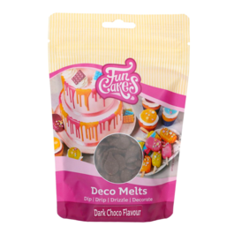 FUNCAKES DARK CHOCOLATE DECO MELTS (250 G)