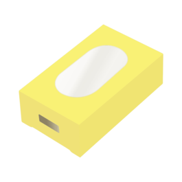 SIMPLY MAKING SET OF ICE CREAM BOXES - PASTEL YELLOW (10 U)