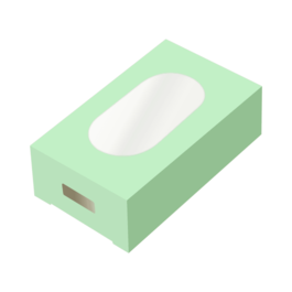 SIMPLY MAKING SET OF ICE CREAM BOXES - PASTEL GREEN (10 U)