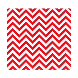 INDIVIDUAL TABLE MAT - ZIGZAG RED