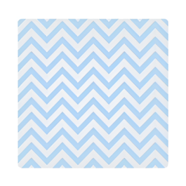 INDIVIDUAL TABLE MAT - ZIGZAG BLUE