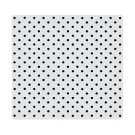 INDIVIDUAL TABLE MAT - BLACK POLKA DOTS