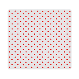 INDIVIDUAL TABLE MAT - RED POLKA DOTS