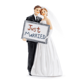 PARTYDECO CAKE FIGURE - JUST MARRIED