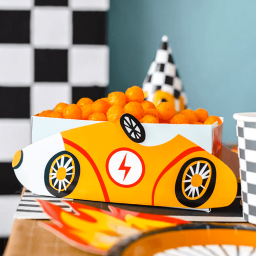 PARTYDECO PAPER SNACK BOXES - CARS