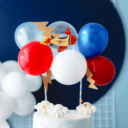 PARTYDECO BALLOON CAKE TOPPER - AIRPLANE