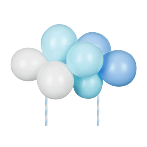 PARTYDECO BALLOON CAKE TOPPER - BLUE