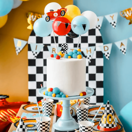 PARTYDECO BALLOON CAKE TOPPER - CAR