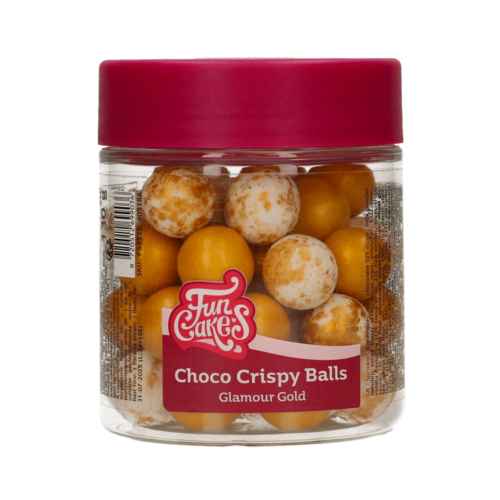 FUNCAKES CHOCOLATE CRUNCHY BALLS - GLAMOUR GOLD 130 G