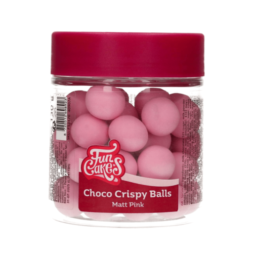 FUNCAKES CHOCOLATE CRUNCHY BALLS - MATT PINK 130 G