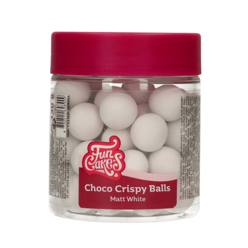 FUNCAKES CHOCOLATE CRUNCHY BALLS - MATT WHITE 130 G