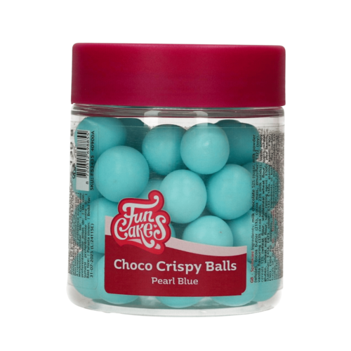 FUNCAKES CHOCOLATE CRUNCHY BALLS - PEARL BLUE 130 G