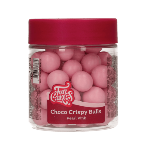 FUNCAKES CHOCOLATE CRUNCHY BALLS - PEARL PINK 130 G