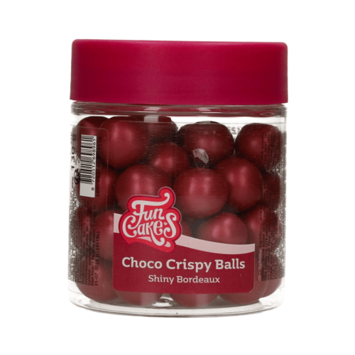 FUNCAKES CHOCOLATE CRUNCHY BALLS - SHINY BORDEAUX 130 G