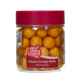 FUNCAKES CHOCOLATE CRUNCHY BALLS - SHINY OCHRE 130 G