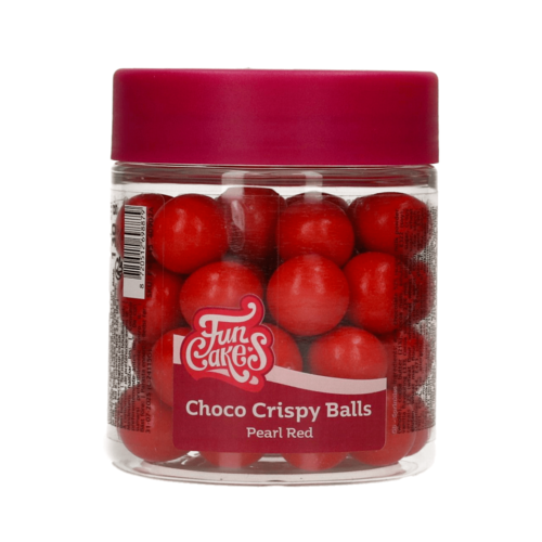 FUNCAKES CHOCOLATE CRUNCHY BALLS - PEARL RED 130 G