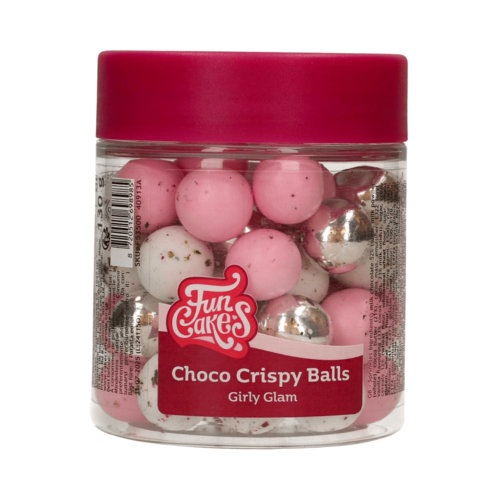 FUNCAKES CHOCOLATE CRUNCHY BALLS - GIRLY GLAM 130 G