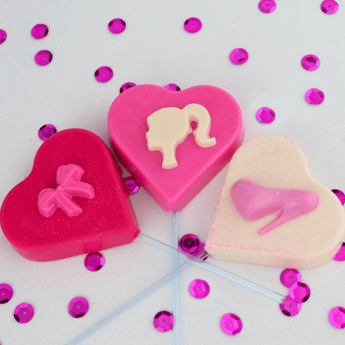 BWB CHOCOLATE MOULD - HEART LOLLIPOPS (3 CAVITIES)