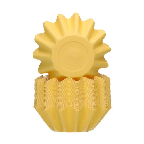 FUNCAKES "BLOOM" CUPCAKE CAPSULES - PASTEL YELLOW