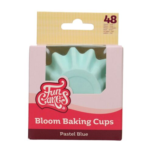 FUNCAKES "BLOOM" CUPCAKE CAPSULES - PASTEL BLUE