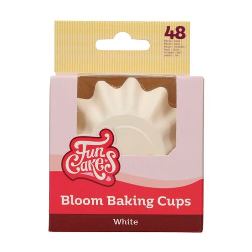 FUNCAKES "BLOOM" CUPCAKE CAPSULES - WHITE